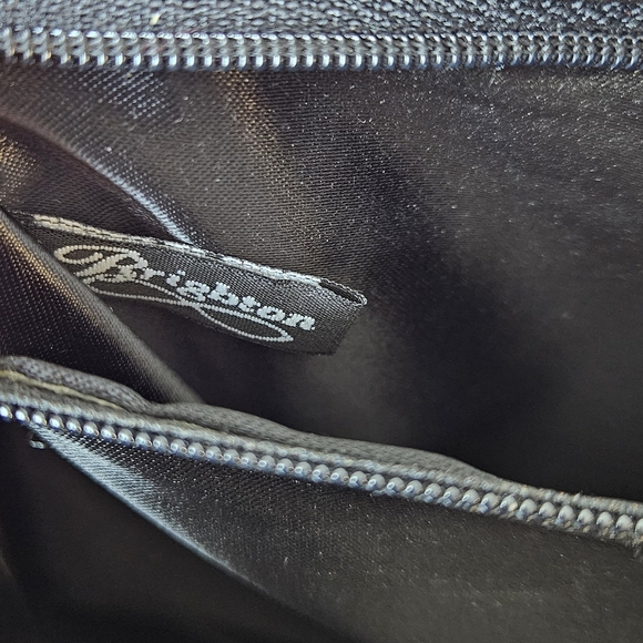 Brighton VTG Small Slim Black Leather Shoulder Bag - Picture 8 of 14